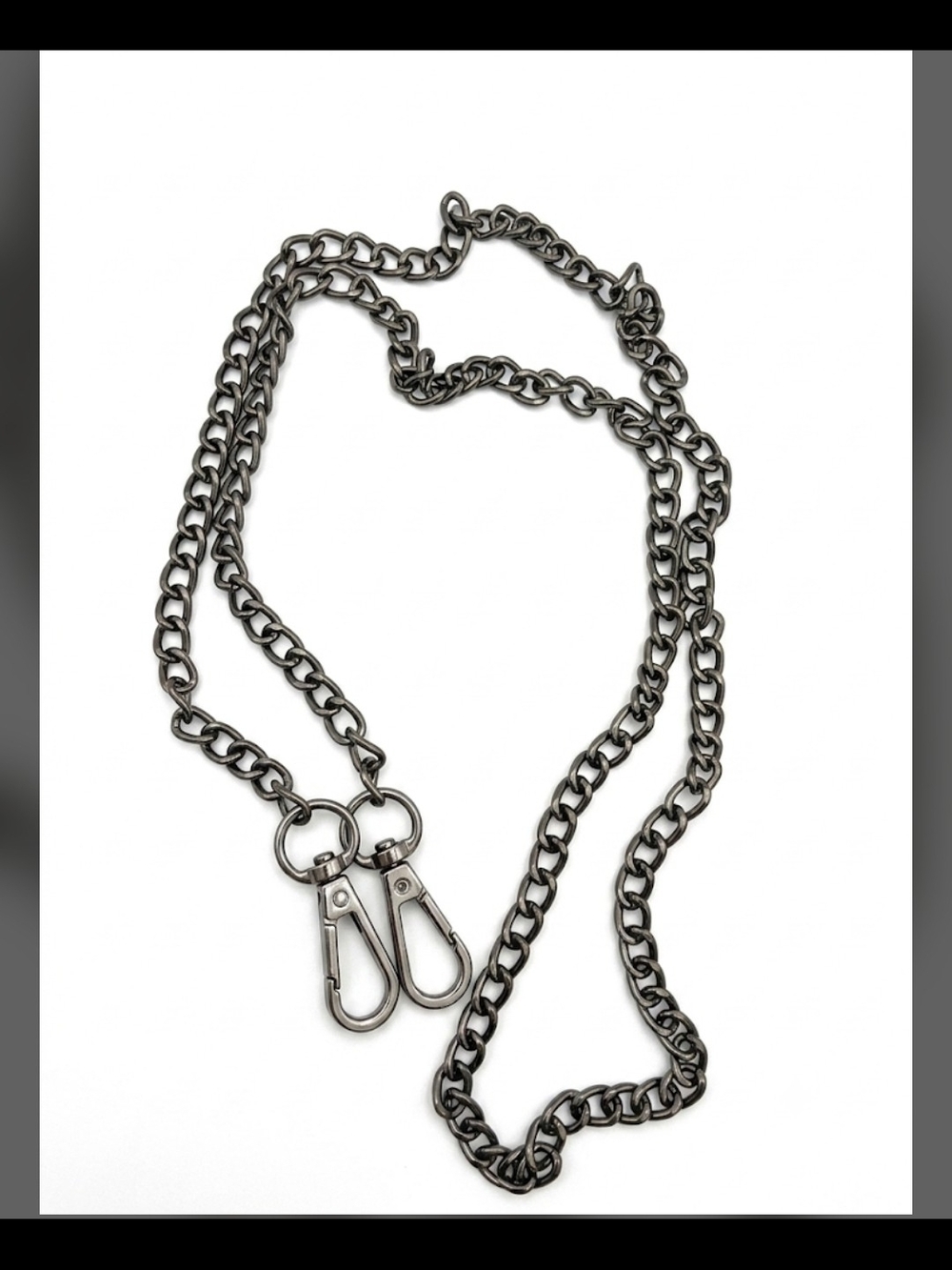 47" Gunmetal Chain Crossbody-NEW!